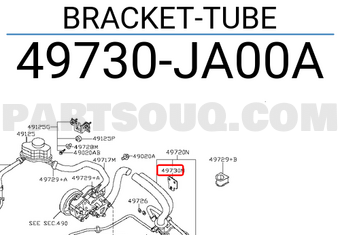 Nissan 49730JA00A BRACKET-TUBE