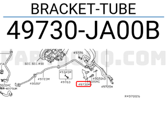 Nissan 49730JA00B BRACKET-TUBE