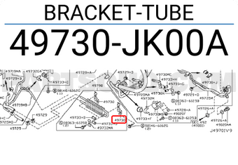 Nissan 49730JK00A BRACKET-TUBE