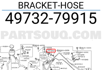Nissan 4973279915 BRACKET-HOSE