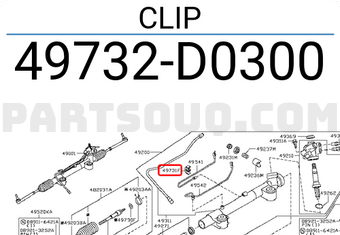 Nissan 49732D0300 CLIP