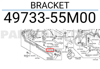 Nissan 4973355M00 BRACKET