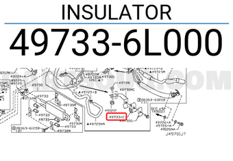 Nissan 497336L000 INSULATOR