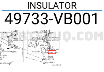 Nissan 49733VB001 INSULATOR