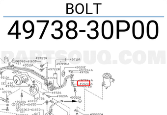 Nissan 4973830P00 BOLT