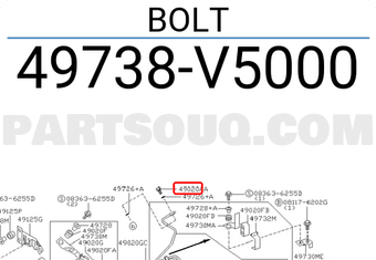 Nissan 49738V5000 BOLT