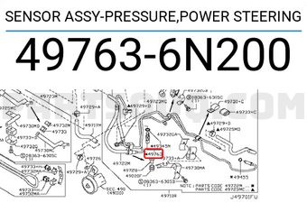 Nissan 497636N200 SENSOR ASSY-PRESSURE,POWER STEERING