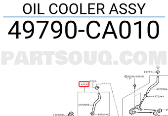 Nissan 49790CA010 OIL COOLER ASSY