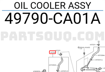 Nissan 49790CA01A OIL COOLER ASSY