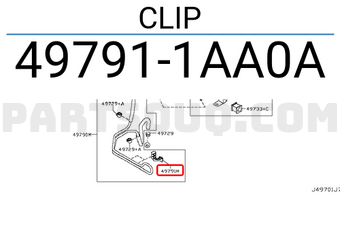 Nissan 497911AA0A CLIP
