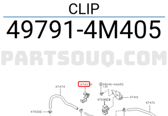 Nissan 497914M405 CLIP