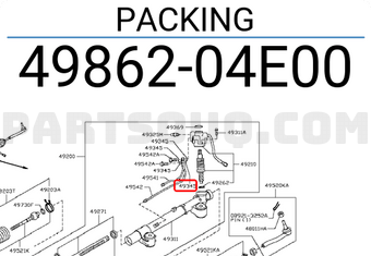Nissan 4986204E00 PACKING