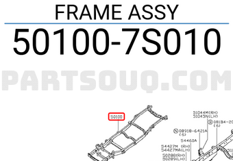 Nissan 501007S010 FRAME ASSY