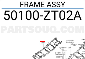 Nissan 50100ZT02A FRAME ASSY
