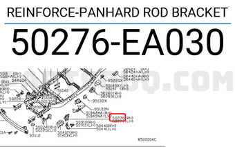 Nissan 50276EA030 REINFORCE-PANHARD ROD BRACKET