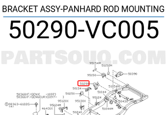 Nissan 50290VC005 BRACKET ASSY-PANHARD ROD MOUNTING