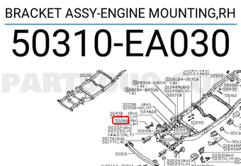 Nissan 50310EA030 BRACKET ASSY-ENGINE MOUNTING,RH