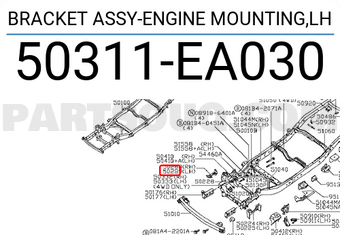 Nissan 50311EA030 BRACKET ASSY-ENGINE MOUNTING,LH