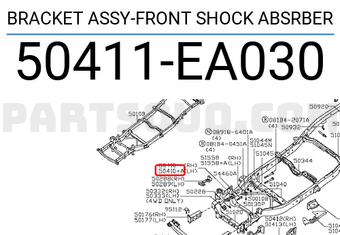Nissan 50411EA030 BRACKET ASSY-FRONT SHOCK ABSRBER