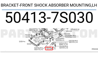 Nissan 504137S030 BRACKET-FRONT SHOCK ABSORBER MOUNTING,LH
