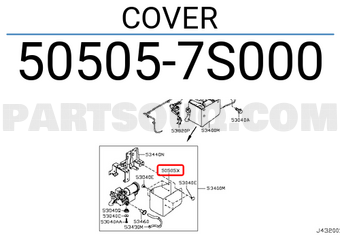 Nissan 505057S000 COVER
