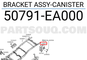 Nissan 50791EA000 BRACKET ASSY-CANISTER