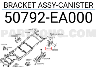 Nissan 50792EA000 BRACKET ASSY-CANISTER