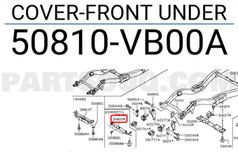 Nissan 50810VB00A COVER-FRONT UNDER