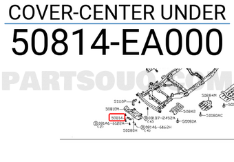 Nissan 50814EA000 COVER-CENTER UNDER
