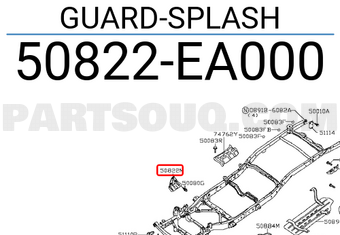 Nissan 50822EA000 GUARD-SPLASH