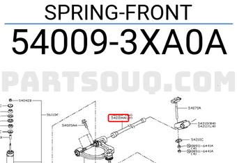 Nissan 540093XA0A SPRING-FRONT
