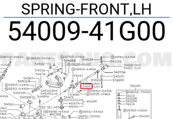 Nissan 5400941G00 SPRING-FRONT,LH