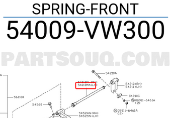 Nissan 54009VW300 SPRING-FRONT