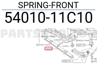 Nissan 5401011C10 SPRING-FRONT