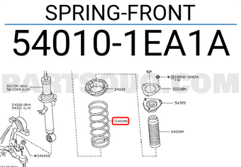 Nissan 540101EA1A SPRING-FRONT