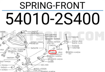 Nissan 540102S400 SPRING-FRONT