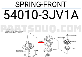 Nissan 540103JV1A SPRING-FRONT