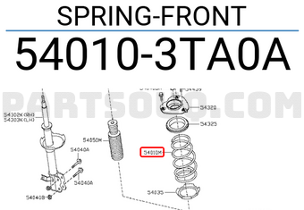 Nissan 540103TA0A SPRING-FRONT