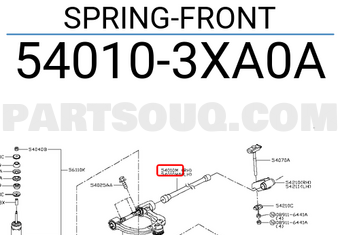Nissan 540103XA0A SPRING-FRONT