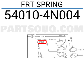 Nissan 540104N004 FRT SPRING