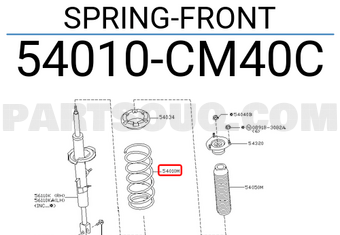 Nissan 54010CM40C SPRING-FRONT