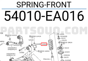 Nissan 54010EA016 SPRING-FRONT
