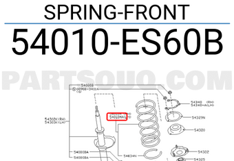 Nissan 54010ES60B SPRING-FRONT