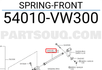 Nissan 54010VW300 SPRING-FRONT