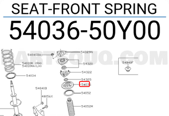 Nissan 5403650Y00 SEAT-FRONT SPRING