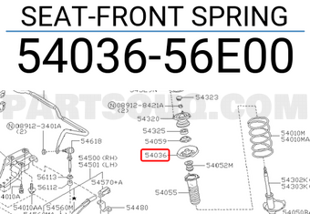 Nissan 5403656E00 SEAT-FRONT SPRING
