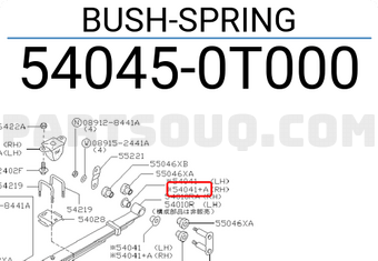 Nissan 540450T000 BUSH-SPRING
