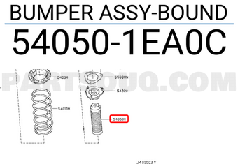 Nissan 540501EA0C BUMPER ASSY-BOUND