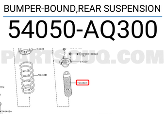 Nissan 54050AQ300 BUMPER-BOUND,REAR SUSPENSION