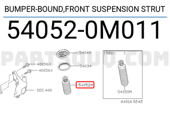 Nissan 540520M011 BUMPER-BOUND,FRONT SUSPENSION STRUT